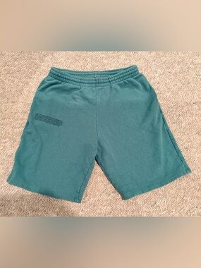 Pangaia 365 Green Elastic-Waist Athletic Shorts